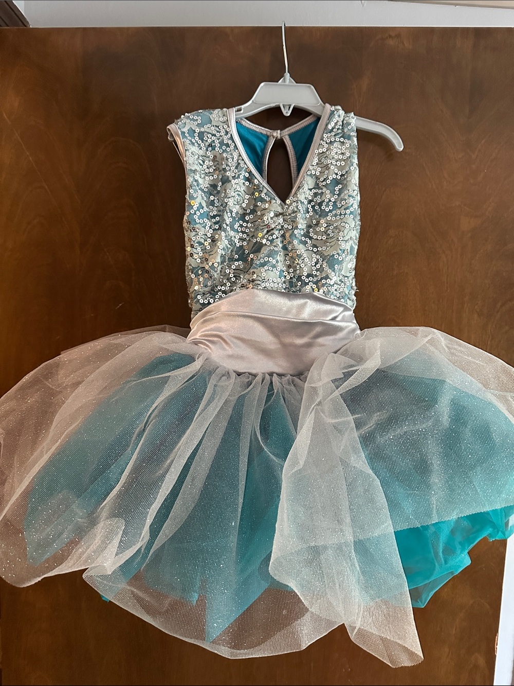 Weissman Teal and Silver Sparkle Tutu Costume Dress for Kids